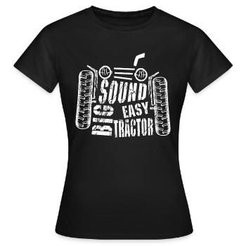tractor pulling - Women's T-Shirt - black - Front - AI Model Female 172 dark (172cm)