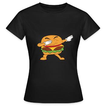 Hamburger - T-shirt Femme - noir - Devant - AI Model Female 172 dark (172cm)