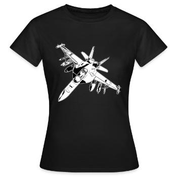 Armée militaire soldat véhicules militaires - T-shirt Femme - noir - Devant - AI Model Female 172 dark (172cm)