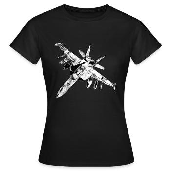 Armée militaire soldat véhicules militaires - T-shirt Femme - noir - Devant - AI Model Female 172 dark (172cm)