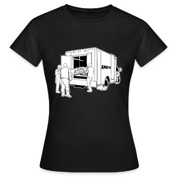 Ambulancier ambulancier - T-shirt Femme - noir - Devant - AI Model Female 172 dark (172cm)