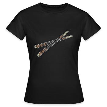 Boules de billard - T-shirt Femme - noir - Devant - AI Model Female 172 dark (172cm)