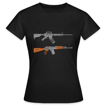 Rifles - Women's T-Shirt - black - Front - AI Model Female 172 dark (172cm)