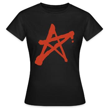 anarchie - Frauen T-Shirt - Schwarz - Vorne - AI Model Female 172 dark (172cm)