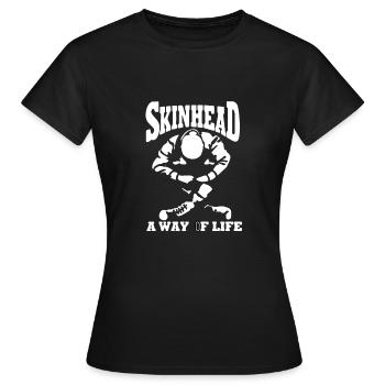 Skinhead un mode de vie - T-shirt Femme - noir - Devant - AI Model Female 172 dark (172cm)
