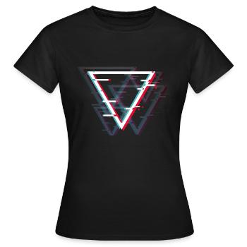 triangle - Women's T-Shirt - black - Front - AI Model Female 172 dark (172cm)