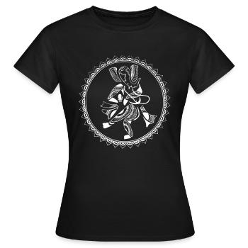Abstraktes Ganesha - Frauen T-Shirt - Schwarz - Vorne - AI Model Female 172 dark (172cm)