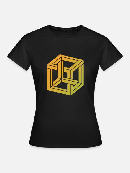 Illusion - Frauen T-Shirt - Schwarz