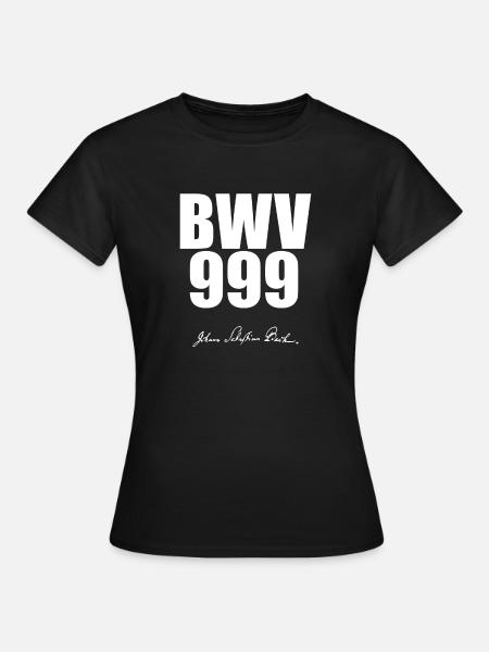Bach Johann Sebastian - T-shirt Femme - noir