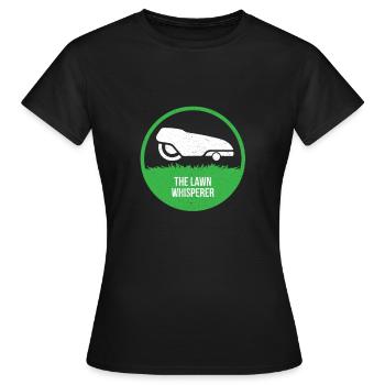 Robot tondeuse à gazon - The Lawn Whisperer - T-shirt Femme - noir - Devant - AI Model Female 172 dark (172cm)