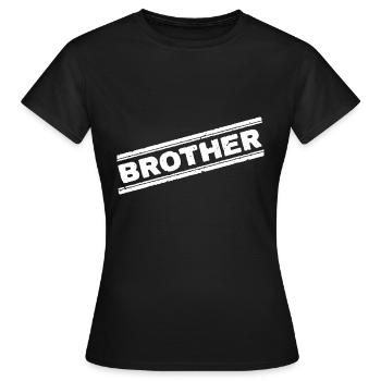 Bruder Stempel - Frauen T-Shirt - Schwarz - Vorne - AI Model Female 172 dark (172cm)