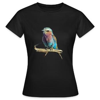 oiseau coloré - oiseau coloré - T-shirt Femme - noir - Devant - AI Model Female 172 dark (172cm)