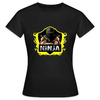 Ninja - T-shirt Femme - noir - Devant - AI Model Female 172 dark (172cm)