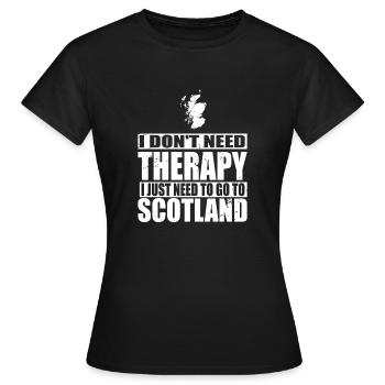 Schottland Schotten Schottische Schottisch - Frauen T-Shirt - Schwarz - Vorne - AI Model Female 172 dark (172cm)