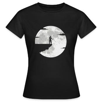 Tir à l'arc tir à l'arc tir à l'arc pleine lune - T-shirt Femme - noir - Devant - AI Model Female 172 dark (172cm)
