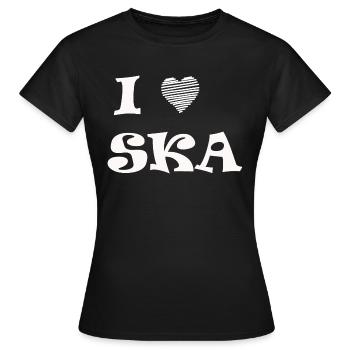 Ska T-Shirt Geschenk Geschenkidee Musik Ragga - Frauen T-Shirt - Schwarz - Vorne - AI Model Female 172 dark (172cm)