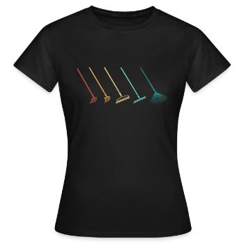 Jardin jardin jardinier jardinage - T-shirt Femme - noir - Devant - AI Model Female 172 dark (172cm)