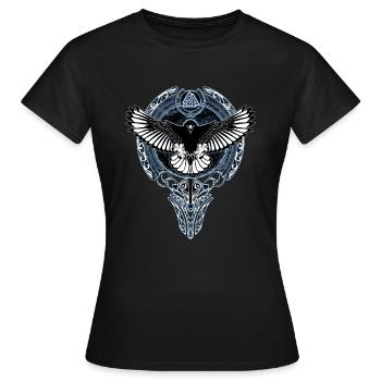 Wikinger Adler - T-shirt Femme - noir - Devant - AI Model Female 172 dark (172cm)