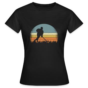 Eishockey Feldhockey Hockey Eishockeypieler - T-shirt Femme - noir - Devant - AI Model Female 172 dark (172cm)