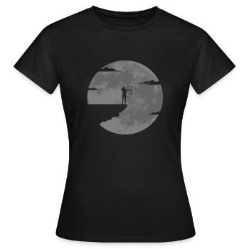 Bogenschießen Bogenschiessen Bogensport - Frauen T-Shirt - Schwarz - Vorne - AI Model Female 172 dark (172cm)