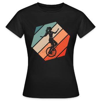 Monocycle monocycle monocycle monocycle monocycle - T-shirt Femme - noir - Devant - AI Model Female 172 dark (172cm)