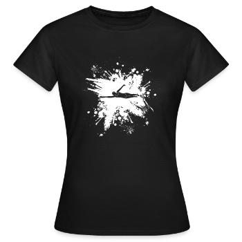 Swimming Swimmers Swimming pool Outdoor pool Swimmer - Women's T-Shirt - black - Front - AI Model Female 172 dark (172cm)