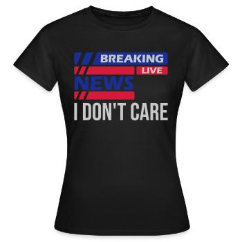 Les dernières nouvelles ne le font pas - T-shirt Femme - noir - Devant - AI Model Female 172 dark (172cm)