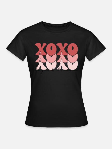 XOXO - Frauen T-Shirt - Schwarz