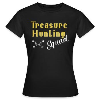 Chasseur de trésors Chasse au trésor Détecteur de métaux - T-shirt Femme - noir - Devant - AI Model Female 172 dark (172cm)