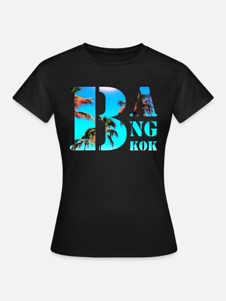 Bangkok - Frauen T-Shirt - Schwarz