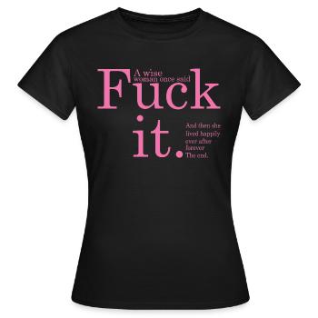 Baisez-le en rose - T-shirt Femme - noir - Devant - AI Model Female 172 dark (172cm)