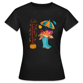 Hallo Fall - Women's T-Shirt - black - Front - AI Model Female 172 dark (172cm)