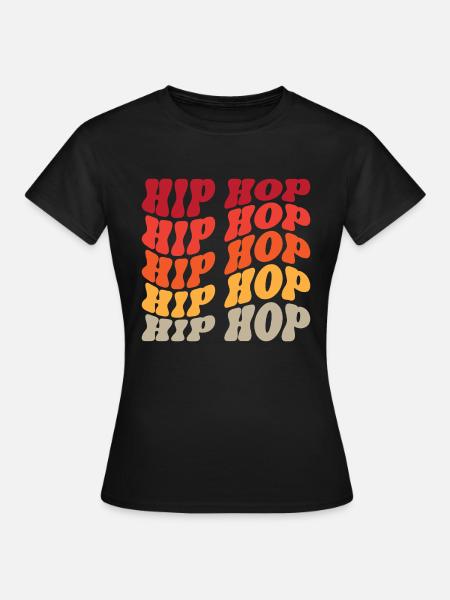 Hip Hop Rap Musik - Frauen T-Shirt - Schwarz