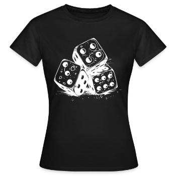 Mourir - T-shirt Femme - noir - Devant - AI Model Female 172 dark (172cm)