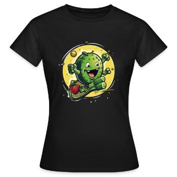 Pickleball Picklepaddle Pickle Sport - Women's T-Shirt - black - Front - AI Model Female 172 dark (172cm)