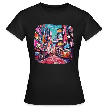Chine - T-shirt Femme - noir - Devant - AI Model Female 172 dark (172cm)