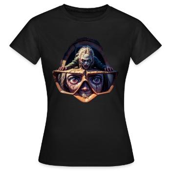 Geekhead-Zombie - Frauen T-Shirt - Schwarz - Vorne - AI Model Female 172 dark (172cm)
