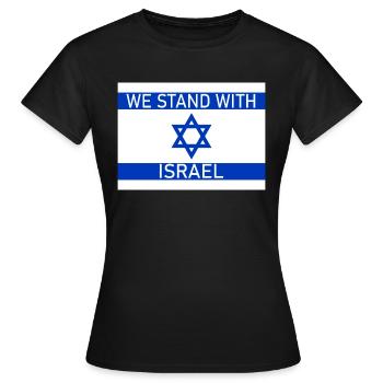 NOUS SOMMES SOLIDAIRES - T-shirt Femme - noir - Devant - AI Model Female 172 dark (172cm)