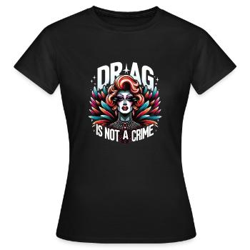 Culture drag exclusive et inspiration drag queen - T-shirt Femme - noir - Devant - AI Model Female 172 dark (172cm)