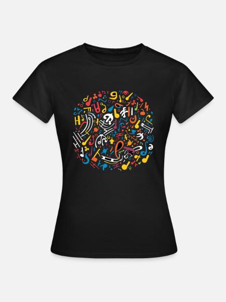 Musik - Frauen T-Shirt - Schwarz