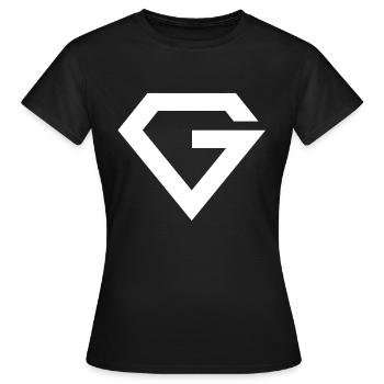 gr33dy_2024_VIP_G - Frauen T-Shirt - Schwarz - Vorne - AI Model Female 172 dark (172cm)