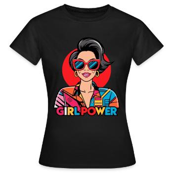Girl Power - Cooles Design für stolze Frauen - Frauen T-Shirt - Schwarz - Vorne - AI Model Female 172 dark (172cm)