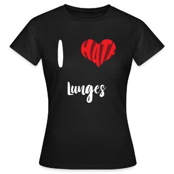 Entraînement Je déteste les fentes Exercice d’entraînement - T-shirt Femme - noir - Devant - AI Model Female 172 dark (172cm)