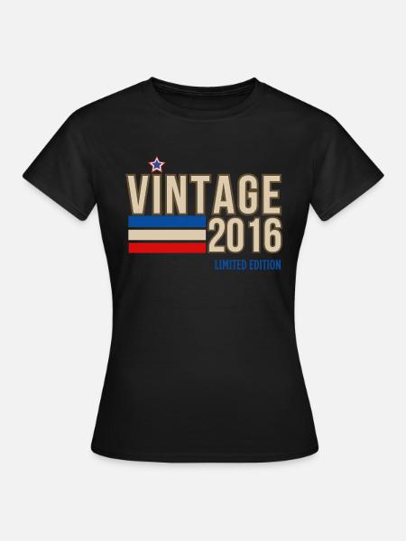 Vintage 2016 limited edition - T-shirt Femme - noir