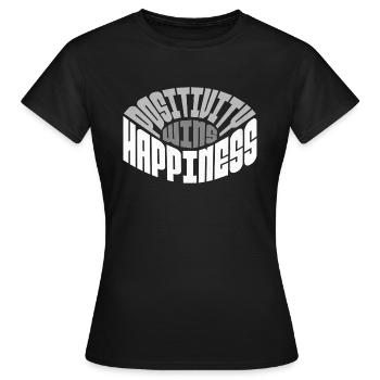 Positivité uniquement - T-shirt Femme - noir - Devant - AI Model Female 172 dark (172cm)