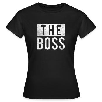 Le look de partenaire de relation de chemise de patron regard - T-shirt Femme - noir - Devant - AI Model Female 172 dark (172cm)