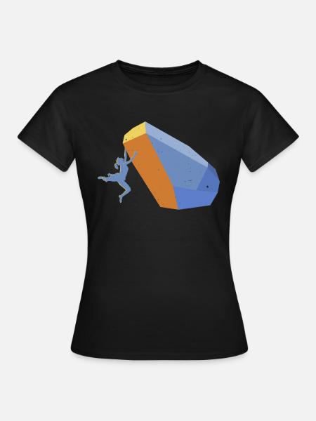 Boulderen - Vrouwen T-shirt - zwart