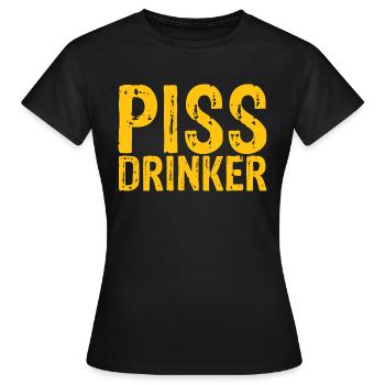 Piss Drinker 24 - Frauen T-Shirt - Schwarz - Vorne - AI Model Female 172 dark (172cm)