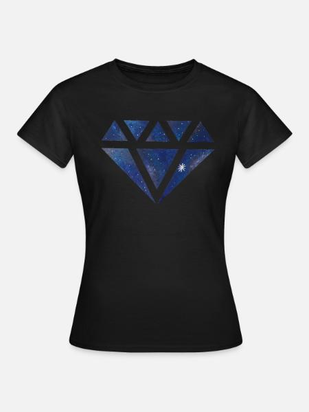 Galaxy Diamond - Frauen T-Shirt - Schwarz