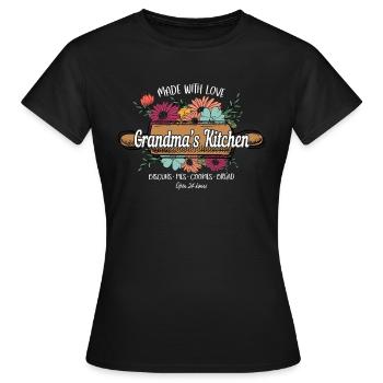 Boulangerie Baker Boulangerie Boulangerie Gâteau de confiserie - T-shirt Femme - noir - Devant - AI Model Female 172 dark (172cm)